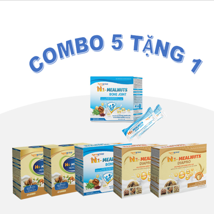 COMBO 3 Sản Phẩm Sữa Hạt N1-MEALNUTS HỘP GIẤY 16 GÓI .