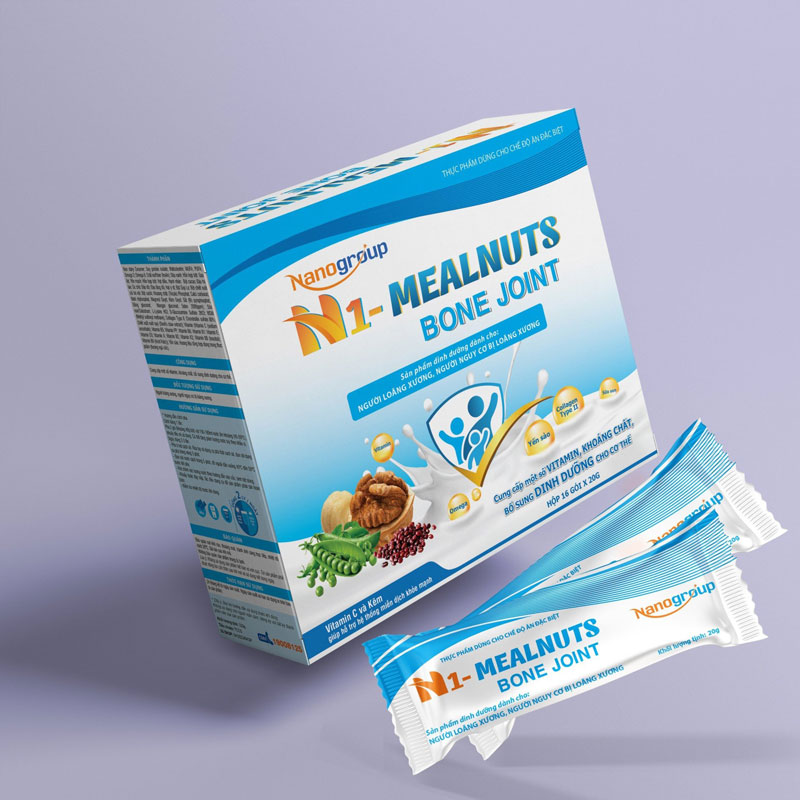 Sữa Hạt N1-MEALNUTS BONE JOINT(XƯƠNG KHỚP) Hộp Giấy 16 gói x 20gr