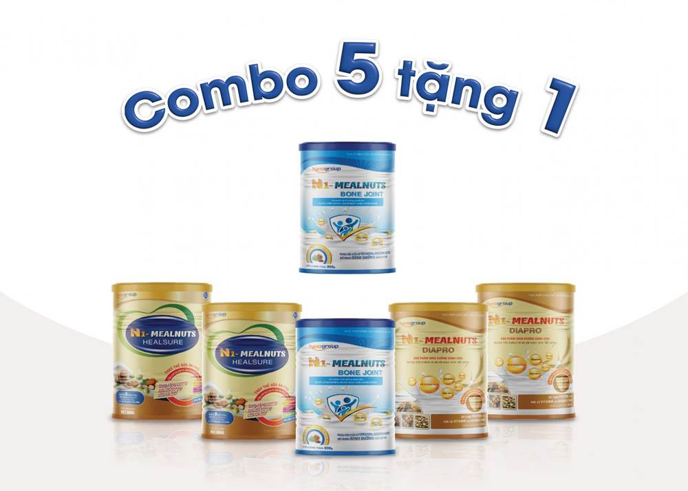 COMBO 3 Sản Phẩm Sữa Hạt Dinh Dưỡng CAO CẤP N1-MEALNUTS