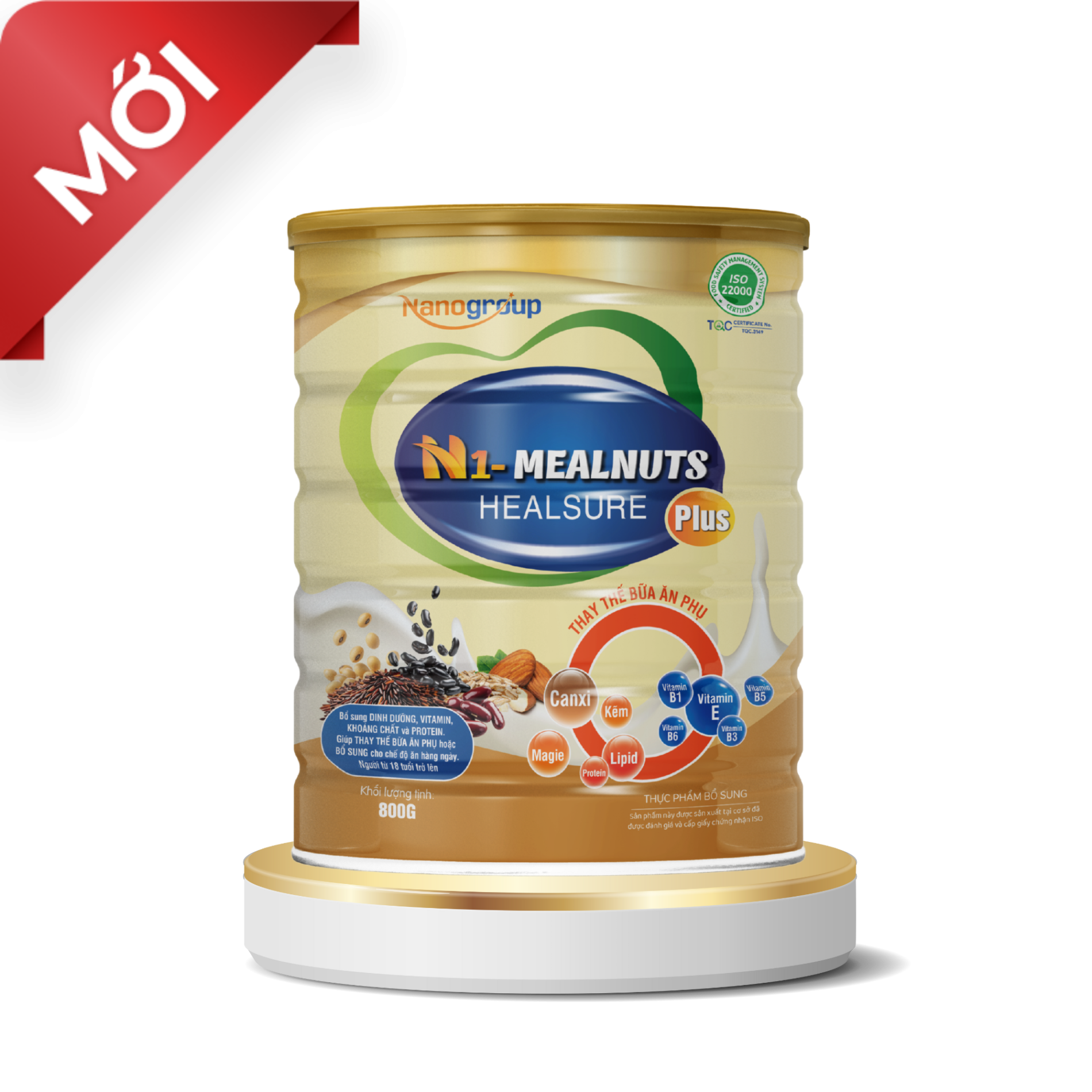 SỮA HẠT N1-MEALNUTS HEALSURE LON 800G