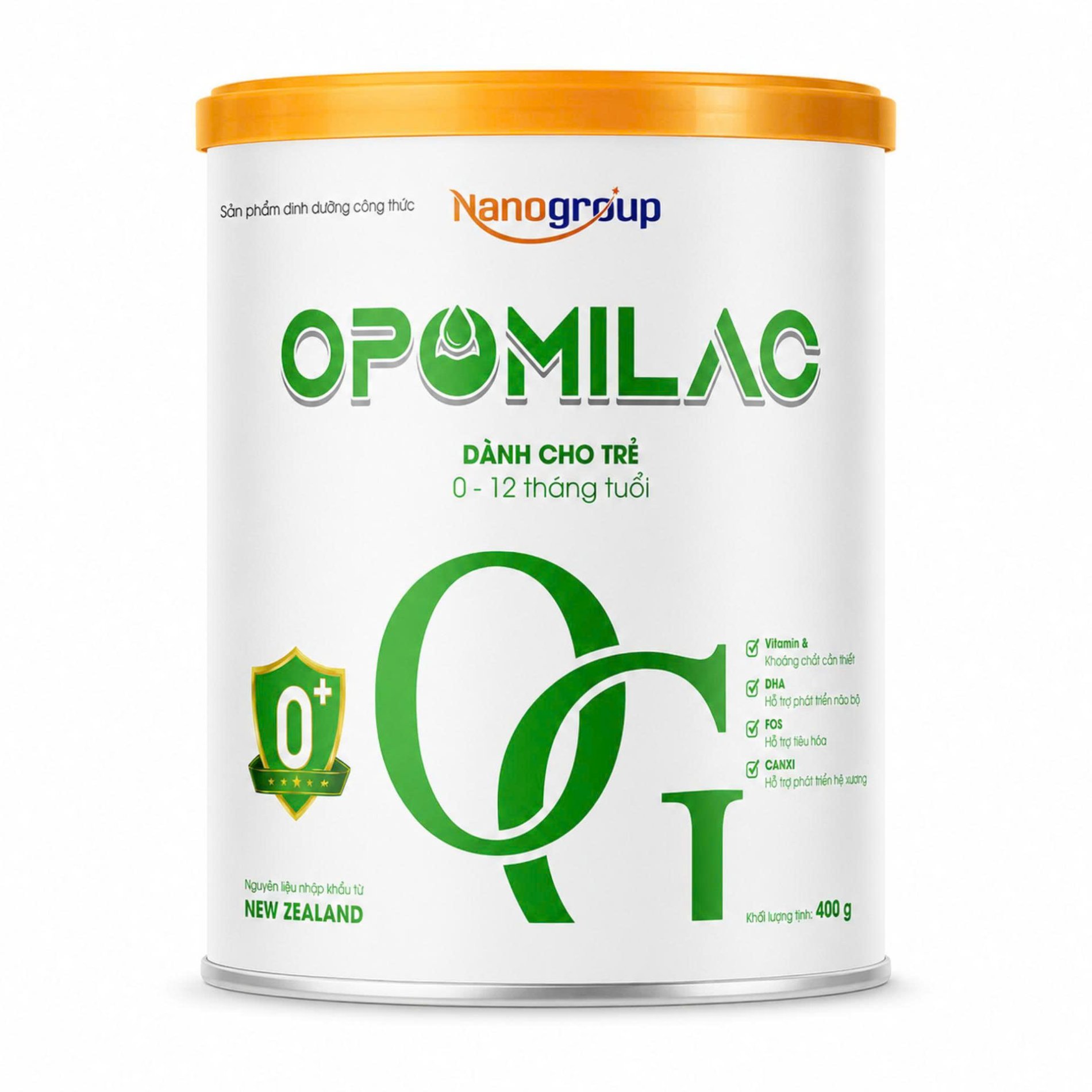 OPOMILAC 0+ LON 400G (Sữa dành cho bé từ 0 - 12 tháng tuổi)